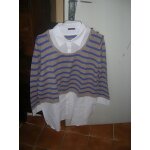 Tunique blanche porte 46 / 48 acrylique 100% coton 100%.