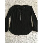 Tunique blouse pimkie en voile noir fermeture argentée taille m Tunique blouse pimkie en voile noir fermeture argentée taille m