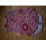 Tunique bordeaux noire blanche sans manche taille m marque bershka