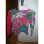 Tunique dsigual manches longues 100% coton 11 / 12 ans multicolore.