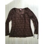 Tunique dorotennis coton 42 marron imprimé beige Tunique dorotennis coton 42 marron imprimé beige