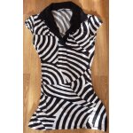 Tunique femme ray� noir et blanc xanaka