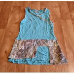Tunique fille bleu turquoise et marron orchestra taille 10ans