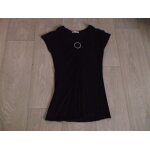 Tunique tout simplement fluide noire dco strass