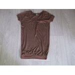 Tunique jennyfer fluide manches courtes marron taille m