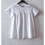 Tunique levi's taille xs blanche avec broderie ajour�e tbe