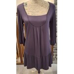 Tunique longue mauve aux manches 3 / 4