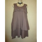 Tunique marron brode t 42 / 44