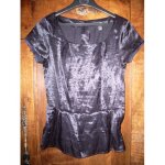 Tunique noire effet satin h&m taille 34