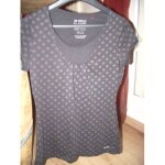 Tunique noire motifs gris taille m marque esprit
