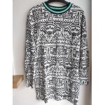 Tunique pull h&m blanc gris noir t34