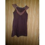Tunique - robe la redoute, encolure fantaisie. taille 36. 100 % coton
