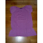 Tunique style t - shirt resserre  la taille par lastique manches courtes col trs lgrement en v ...