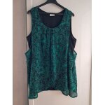 Tunique neuve taille 54 - 56 vert noir motif c&a