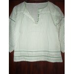 Tunique tex kids taille 8 ans blanche ray�e vert tr�s belle