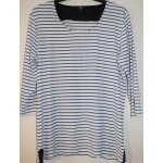 Tunique tex ray�e marine et blanche xl