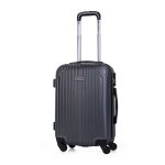 Valise cabine trolley 55 cm en abs. bagage  main. rigide et lgre. poigne tlescopique, 2 anses, 4 ...