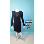 Vanessa bruno taille 40 superbe robe noire manches longues laine mlange