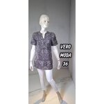 Vero moda taille 36 tunique manches courtes doubléé marron femme haut top Vero moda taille 36 tunique manches courtes doubléé marron femme haut top