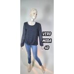 Vero moda taille 40 blouse manches longues doublée marron bleu Vero moda taille 40 blouse manches longues doublée marron bleu