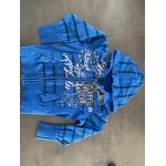 Veste bleue zippe  capuche desigual 3 / 4 ans
