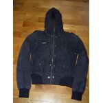 Veste blouson court noir doubl avec capuche type bombers pimkie taille 14 ans