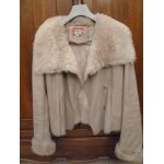 Veste blouson perfecto fausse fourrure pepe jeans anuk beige ecru l Veste blouson perfecto fausse fourrure pepe jeans anuk beige ecru l