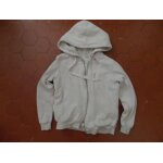 Veste � capuche molleton polyester blanc cass� pimkie