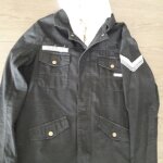 Veste avec capuche la redoute veste militaire french creation coton 16 ans noir Veste avec capuche la redoute veste militaire french creation coton 16 ans noir