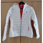 Veste doudoune legere beige rose a capuche. vent nautic by damart. polyester. taille 36 / 38