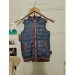 Veste doudoune sans manches bleue / orange 5 ans orchestra.
