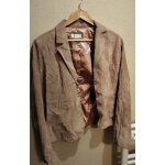 Veste pour femme - marque burton - taille 44 - cuir et velours, doublure polyester