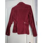 Veste femme velours ctel bordeaux