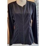 Veste fluide zipp�e noire