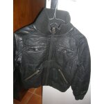 Veste h&m manches longues extérieur imitation cuir, doublure polyester 12 ans noir Veste h&m manches longues extérieur imitation cuir, doublure polyester 12 ans noir