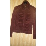 Veste  h & m , en velours ctel bordeaux. taille 38. coton. longueur totale  partir du col : 50 ...