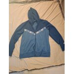 Veste homme nike de sport avec capuche, en 2 tons de bleu taille l