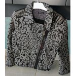 Veste ikks fille noire & grise - t6 ans