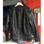 Veste imitation cuir noir