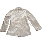 Veste d'interieur brodee polaire et satin ivoire. etam. taille 38