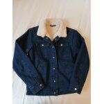 Veste en jean bleu - col fourr� - jules