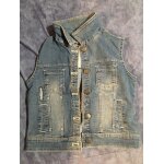 Veste en jean sans manche 10 ans