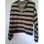 Veste  lacoste  ray noir et marron  t - 40  femme