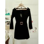 Veste mi longue noire boucle dorée 36 s pretty little thing neuf. Veste mi longue noire boucle dorée 36 s pretty little thing neuf.