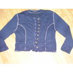 Veste morgan gris anthracite boutons mordors