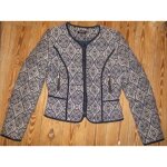 Veste morgan de toi taille 38 noir et blanche