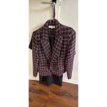 Veste morgan tweed � carreau