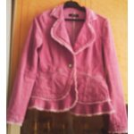 Veste morgan en velours rose t 38