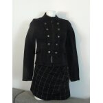 Veste noir officier avec 10 boutons  manches longues - taille 34 - pimkie