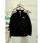 Veste noire bandes jaunes fluos 6 ans adidas.